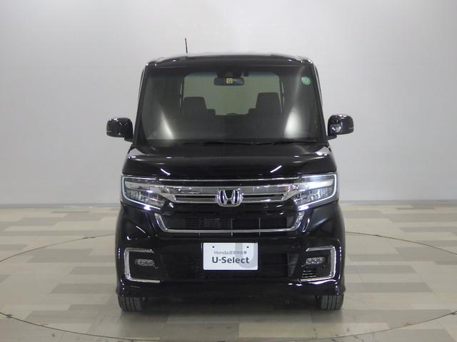 N-BOXカスタム Lターボ 禁煙車 純正ナビ リアカメラdeあんしん+3 両電動スライドドア パドルシフト USB ドアバイザー アルミホイール 後席サンシェード シートバックテーブル フォグライト 渋滞追従 パーキングセンサー(28枚目)