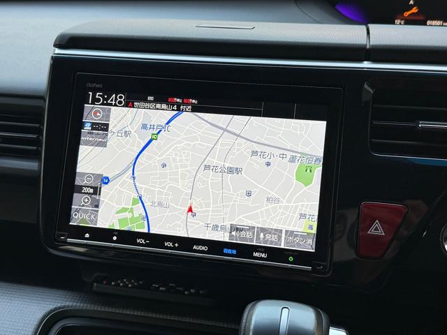 【ディラーオプションナビ】ホンダ純正ギャザズナビを装備しております、目的地検索やリルートが速く便利な機能も満載です