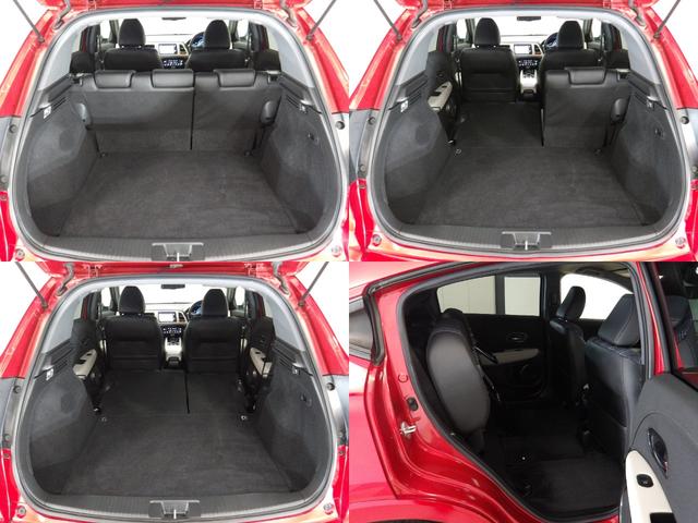 ヴェゼル ハイブリッドＺスタイルエディション　禁煙車　クールアイボリー専用インテリア　コンビシート　あんしんパッケージ　サイドエアバッグ　メーカーオプションナビ　リアカメラ　パドルシフト　クルーズコントロール　フォグライト　ルーフレール　ＵＳＢ（11枚目）