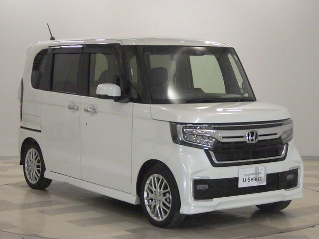 N-BOXカスタム Lターボ 禁煙1オーナー ホンダセンシング 大型8インチナビ AppleCarPlay パーキングセンサー 両電動スライドドア パドルシフト シートヒーター ドアバイザー リア席サンシェード コンビシート PS(2枚目)