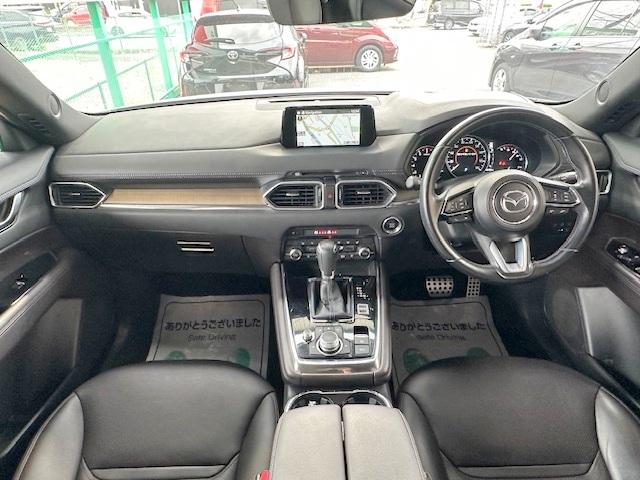 ＣＸ－８ ２５Ｔ　Ｌパッケージ　修復歴なし　禁煙車　全周囲モニタ　電動リアゲート　フリップダウンモニタ　ＡＷＤ　シートベンチレーション　レザーシート　衝突軽減ブレーキ　マツコネナビ　電動シート　純正ドラレコ　ＥＴＣ　パーキングセンサ（12枚目）