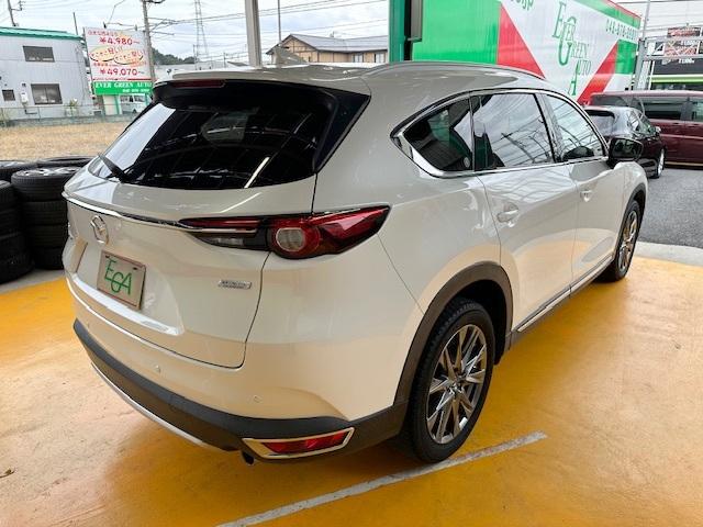 ＣＸ－８ ２５Ｔ　Ｌパッケージ　修復歴なし　禁煙車　全周囲モニタ　電動リアゲート　フリップダウンモニタ　ＡＷＤ　シートベンチレーション　レザーシート　衝突軽減ブレーキ　マツコネナビ　電動シート　純正ドラレコ　ＥＴＣ　パーキングセンサ（26枚目）
