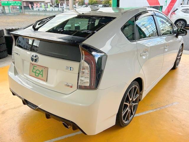 プリウス Sツーリングセレクション・G’s 修復歴なし 禁煙車 純正SDナビ Bluetooth ETC HIDヘッドライト バックカメラ プッシュスタート スマートキー フルセグTV DVD再生 CD(25枚目)
