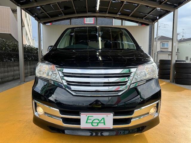 セレナ ライダー S-ハイブリッド 修復歴なし 社外SDナビ 両側自動ドア バックカメラ Bluetoothオーディオ ETC オートクルコン 革巻ステア インテリキー プッシュスタート フリップダウンモニタ 横滑り防止 純正フルエアロ(19枚目)