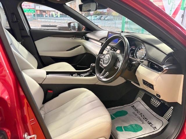 アテンザセダン 25S Lパッケージ 修復歴なし 禁煙車 衝突軽減ブレーキ ホワイトレザーシート 全周囲モニター マツダコネクトナビ BOSEサウンド Bluetooth ETC ベンチレーション シートヒーター パワーシート フルセグ(23枚目)