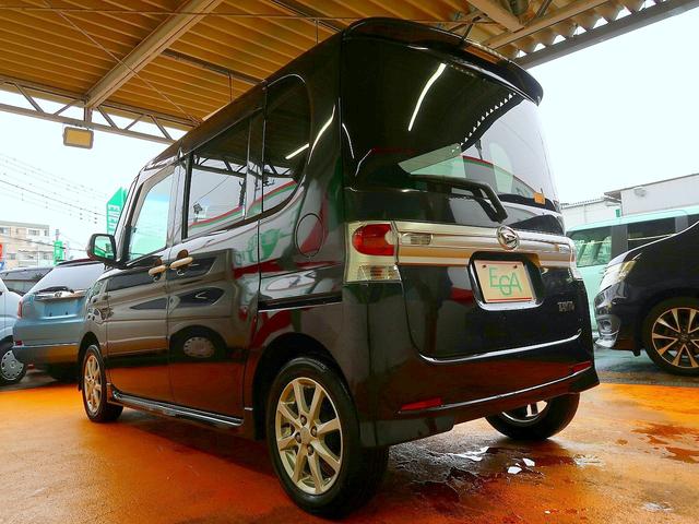 タント カスタムX 修復歴なし 社外CD/AUX接続 スマートキー 自動ドア オートエアコン 社外前後ドラレコ HID フォグ 純正フルエアロ &14AW(9枚目)