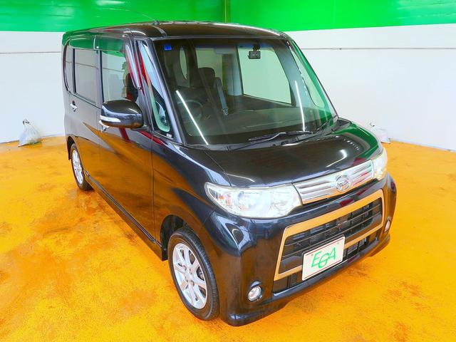 タント カスタムX 修復歴なし 社外CD/AUX接続 スマートキー 自動ドア オートエアコン 社外前後ドラレコ HID フォグ 純正フルエアロ &14AW(21枚目)