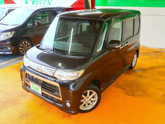 タント カスタムX 修復歴なし 社外CD/AUX接続 スマートキー 自動ドア オートエアコン 社外前後ドラレコ HID フォグ 純正フルエアロ &14AW(26枚目)