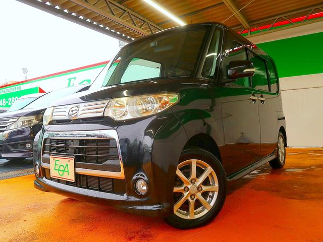 タント カスタムX 修復歴なし 社外CD/AUX接続 スマートキー 自動ドア オートエアコン 社外前後ドラレコ HID フォグ 純正フルエアロ &14AW(27枚目)