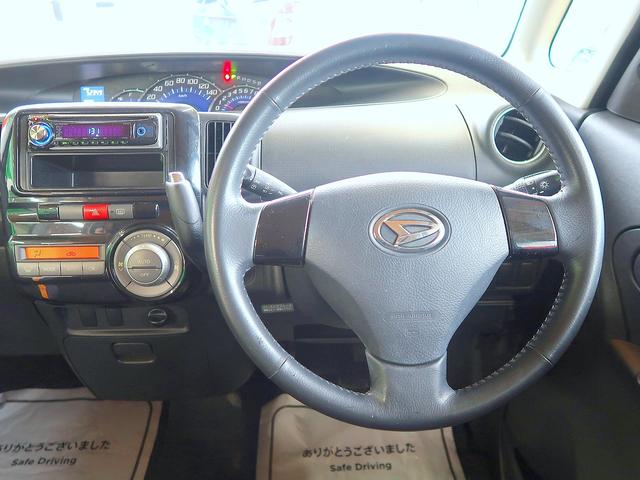 タント カスタムX 修復歴なし 社外CD/AUX接続 スマートキー 自動ドア オートエアコン 社外前後ドラレコ HID フォグ 純正フルエアロ &14AW(39枚目)