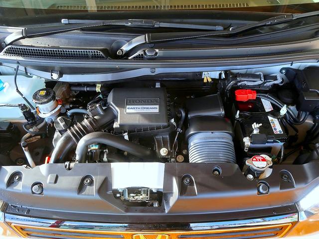 N-WGN L・ターボホンダセンシング 修復歴なし 禁煙車 純正SDナビ CD/USB/Bluetooth再生 ステアSW バックカメラ 衝突軽減ブレーキ スマートキー ビルトインETC クルコン パドルシフト LED フォグ 電子PB(10枚目)