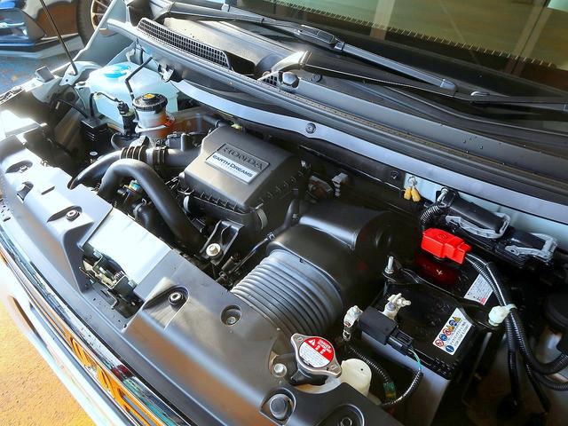 N-WGN L・ターボホンダセンシング 修復歴なし 禁煙車 純正SDナビ CD/USB/Bluetooth再生 ステアSW バックカメラ 衝突軽減ブレーキ スマートキー ビルトインETC クルコン パドルシフト LED フォグ 電子PB(27枚目)