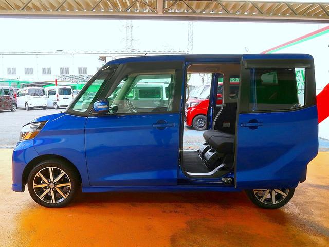 デイズルークス ハイウェイスター Gターボ 修復歴なし 社外SDナビ DVD/Bluetooth再生 フルセグTV 衝突軽減ブレーキ 両自動ドア インテリキー アラウンドビューモニタ ETC クルコン i-stop LED フォグ 純正15AW(8枚目)