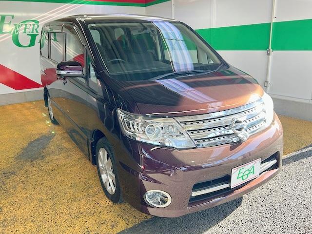 セレナ ハイウェイスター Vセレクション 修復歴なし 両側自動ドア 純正HDDナビ 全周囲モニター フリップダウンモニタ コーナーセンサー インテリキー ETC 純正フルエアロ&16AW HID フォグ ミラーウインカー 革巻ステア Mサーバ(14枚目)