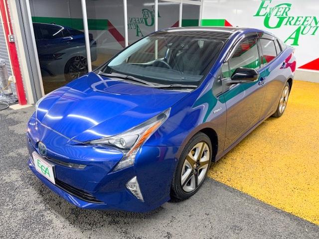 プリウス Ｓセーフティプラス　ツートーン　修復歴なし　禁煙車　衝突軽減ブレーキ　純正ＳＤナビ　Ｂｌｕｅｔｏｏｔｈ　ＥＴＣ　レーンキープ　トヨタセーフティセンス　オートハイビーム　縦列駐車支援　バックカメラ　障害物センサ　クルコン　ＡＣ１００Ｖ（21枚目）