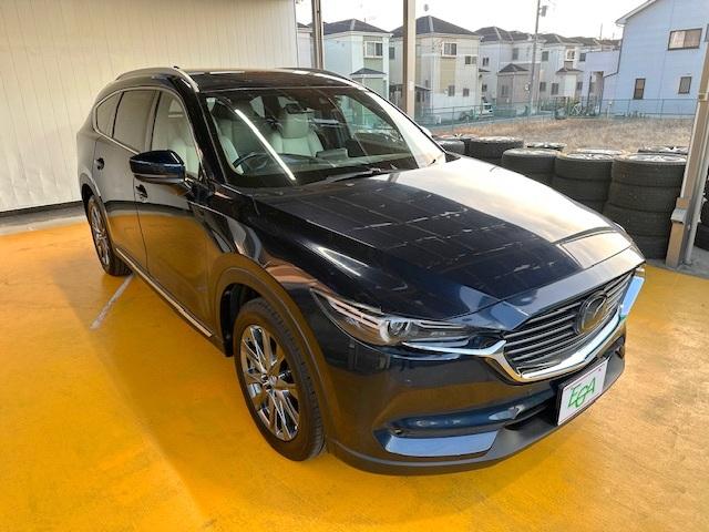 ＣＸ－８ ２５Ｓ　Ｌパッケージ　禁煙車　衝突軽減ブレーキ　７人乗り　白レザーシート　全周囲カメラ　ＢＯＳＥスピーカー　マツダコネクトナビ　シートヒーター　シートベンチレーション　電動リアゲート（25枚目）