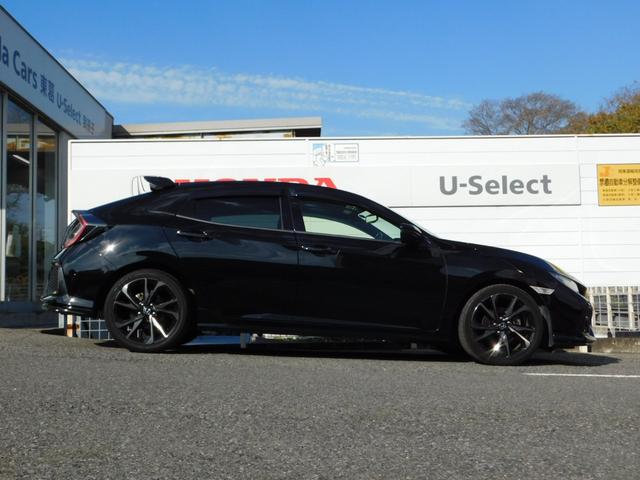 シビック ハッチバック　ホンダセンシング　純ドラレコ前　パワーシート　シートヒーター　ＥＴＣ　革巻ステア　ＬＥＤ　フォグ　パドル　サイドカーテンエアバッグ　イモビライザー　セキュリティアラーム　ＢＴ接続　禁煙　ワンオーナー（6枚目）