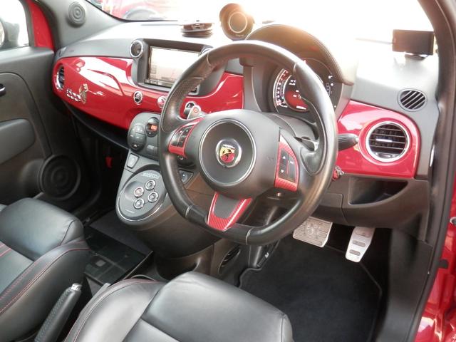 アバルト595 コンペティツィオーネ コンペティツィオーネ・レザーシート・社外マフラー・社外ナビ/TV・ETC・HIDヘッドライト(10枚目)