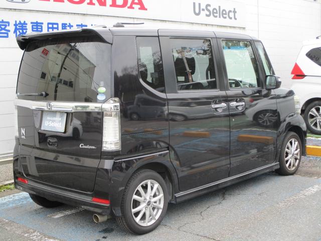 N-BOXカスタム G・ターボパッケージ 純正ナビ フルセグTV CD DVD バックカメラ ETC 両側電動スライドドア スマートキー HIDヘッドライト フォグライト 無限マフラー 社外14インチアルミ クルーズコントロール バツクカメラ(4枚目)