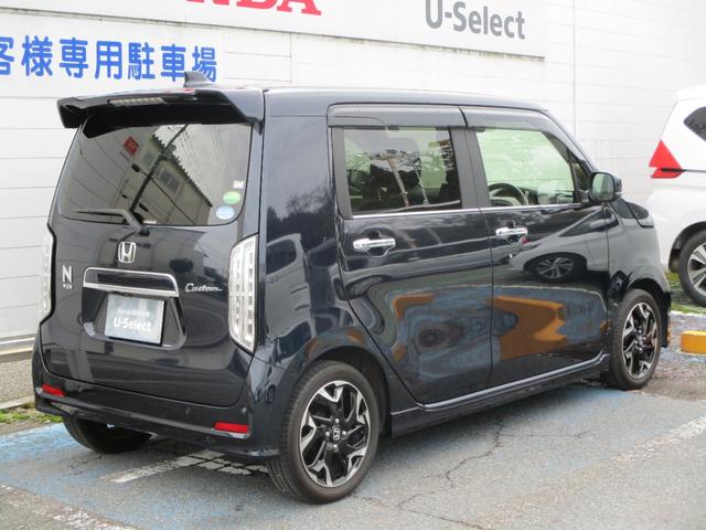 N-WGNカスタム L・ターボホンダセンシング 純正ナビ フルセグTV CD DVD リヤカメラ ETC 禁煙 ワンオーナー 純正ドラレコ 衝突軽減ブレーキ サイドカーテンエアバック シートヒーター フォグライト パドルシフト ブレーキサポート(4枚目)