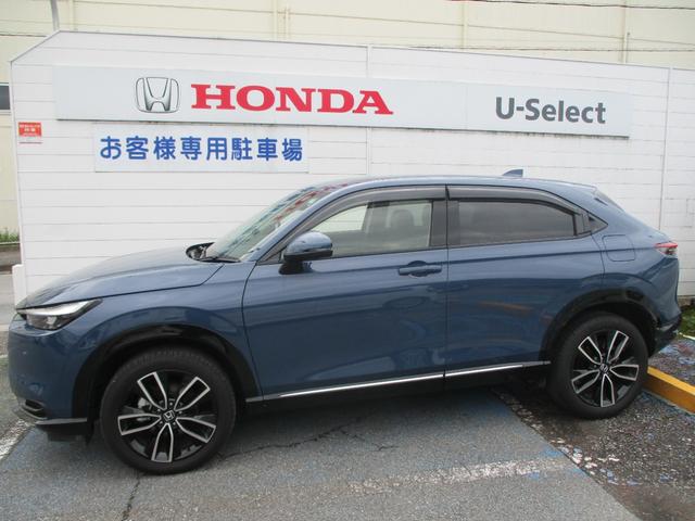 ヴェゼル e:HEVZ 当社デモカー 純正9インチコネクトナビ フルセグTV マルチカメラ BSI ステアリングヒーター ETC フォグライト 衝突軽減ブレーキ サイドカーテンエアバック ワイヤレス充電 1オナ スマキ 禁煙(3枚目)