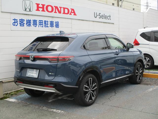 ヴェゼル e:HEVZ 当社デモカー 純正9インチコネクトナビ フルセグTV マルチカメラ BSI ステアリングヒーター ETC フォグライト 衝突軽減ブレーキ サイドカーテンエアバック ワイヤレス充電 1オナ スマキ 禁煙(4枚目)