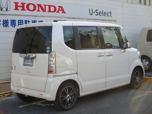 Ｎ－ＢＯＸ ＧＳＳパッケージ　社外ナビ　フルセグＴＶ　ＣＤ　ＤＶＤ　リヤカメラ　ＥＴＣ　左側電動スライドドア　禁煙　ドラレコ　リヤサンシェード　シートバックテーブル　リヤシートスライド　Ｉストップ　両側スライド片側電動ドア　イモビ（4枚目）