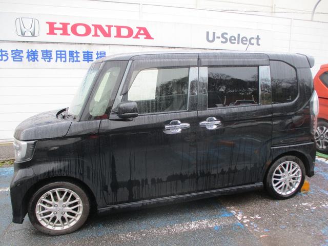 N-BOXカスタム Lターボ ワンオーナー ホンダセンシング LED 純正ナビ フルセグ BT バックカメラ ETC ナビ連動純正前後ドラレコ シートヒーター ルーフコンソール 両側パワスラ サイドカーテンエアバック 1オーナー(3枚目)