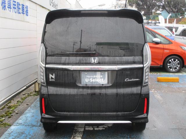 N-BOXカスタム Lターボ ワンオーナー ホンダセンシング LED 純正ナビ フルセグ BT バックカメラ ETC ナビ連動純正前後ドラレコ シートヒーター ルーフコンソール 両側パワスラ サイドカーテンエアバック 1オーナー(5枚目)