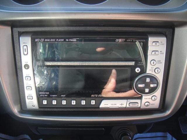 M 禁煙車 CD MD AM FM リモコンキー パワーウィンドウ 両側スライドドア 社外アルミホイール エアコン パワーステアリング オートマ 記録簿 ナイトホークブラックパール(7枚目)