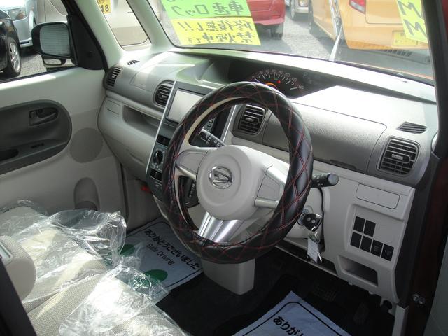 タント Ｌ　禁煙車　ナビ　ＴＶ　アイドリングストップ　リヤロールカーテン　ＥＴＣ　両側スライドドア（ミラクルオープン）　車速ドアロック　電動格納ミラー　リモコンキー　ファイヤークォーツレッドメタリック（3枚目）