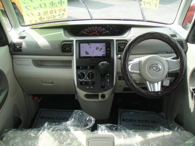 タント Ｌ　禁煙車　ナビ　ＴＶ　アイドリングストップ　リヤロールカーテン　ＥＴＣ　両側スライドドア（ミラクルオープン）　車速ドアロック　電動格納ミラー　リモコンキー　ファイヤークォーツレッドメタリック（4枚目）
