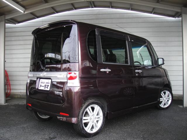 タント カスタムＶセレクションターボ　ターボ　禁煙車　１オーナー　ＡＵＸ接続　ルーフコンソール　トップシェイドフロントガラス　ＥＴＣ　革巻きチルトステアリング　シートリフター　スマートキー　電動格納ミラー　電動パワースライドドア（2枚目）