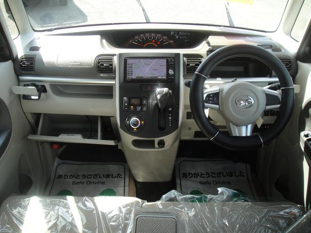 タント Ｘ　ＳＡ　禁煙車　スマートアシスト　パワースライド　ナビ　ＴＶ　Ｂｌｕｅｔｏｏｔｈ　ＳＤカード　ＵＳＢ接続ケーブル　ＡＵＸ接続　バックカメラ　ステアリングリモコン　ロールカーテン　スマートキー　１４インチアルミ（5枚目）