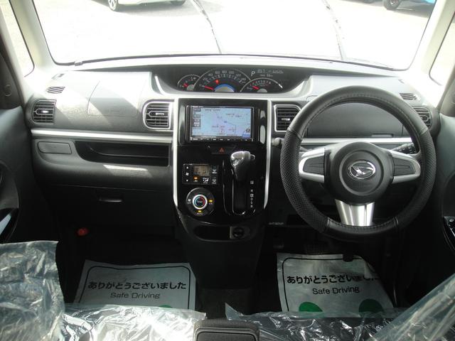 タント カスタムＸ　禁煙車　パワースライドドア　ナビ　ＴＶ　Ｂｌｕｅｔｏｏｔｈ　ＳＤカード　オートリトラミラー　スマートキ―　ロールカーテン　アイドリングストップ　ＬＥＤオートヘッドライト　タングステングレーメタリック（4枚目）