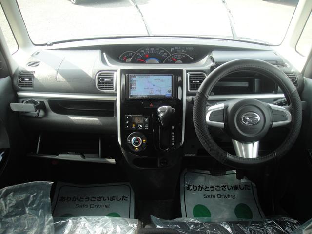 タント カスタムＸ　禁煙車　パワースライドドア　ナビ　ＴＶ　Ｂｌｕｅｔｏｏｔｈ　ＳＤカード　オートリトラミラー　スマートキ―　ロールカーテン　アイドリングストップ　ＬＥＤオートヘッドライト　タングステングレーメタリック（5枚目）