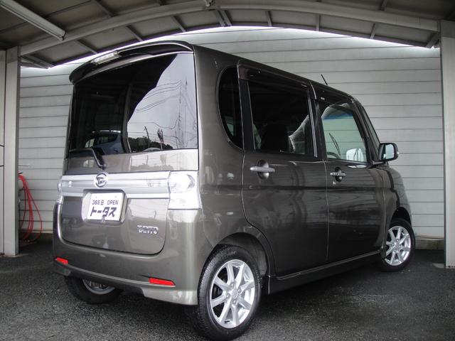 タント カスタムＸスペシャル　禁煙車　１オーナー　ナビ　ＴＶ　ＡＵＸ接続　ＤＶＤ再生　ＥＴＣ　アイドリングストップ　パワースライドドア　チルトステア　シートリフター　トップシェイドフロントガラス　スマートキー　ブロンズオリーブＭ（2枚目）