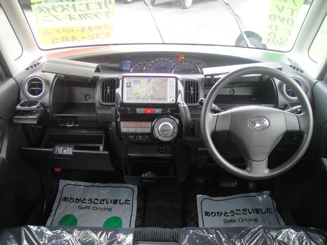 タント カスタムＸスペシャル　禁煙車　１オーナー　ナビ　ＴＶ　ＡＵＸ接続　ＤＶＤ再生　ＥＴＣ　アイドリングストップ　パワースライドドア　チルトステア　シートリフター　トップシェイドフロントガラス　スマートキー　ブロンズオリーブＭ（5枚目）