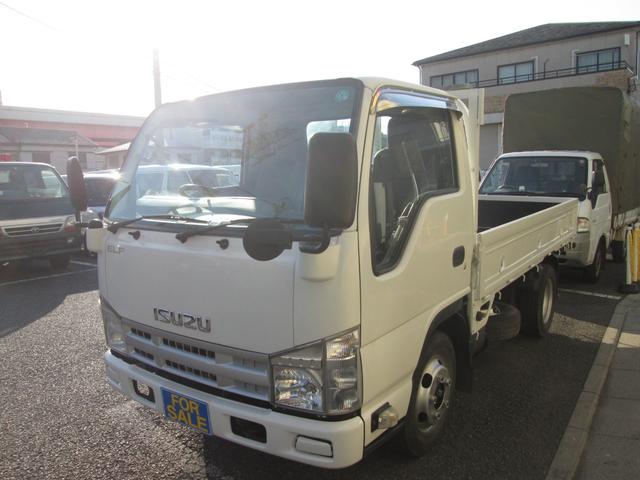 エルフトラック フルフラットロー 2t 平ボディー キーレス ETC 10尺木製全低床(2枚目)