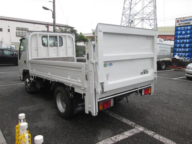 エルフトラック フルフラットロー 2t積み 垂直パワーリフト 10尺木製全低床(3枚目)