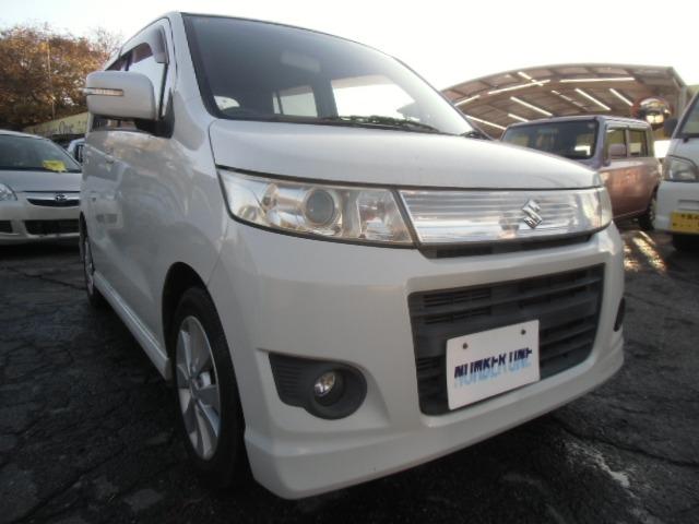 ワゴンＲスティングレー Ｔ　スマートキー　社外アルミ　ＴＢ　エアロ　インテリキー　ＷエアＢ　エアコン　キーフリー　ＰＳ　ＰＷ　運転席エアバック　フルフラ　衝突安全ボディ　ベンチシート　ＡＢＳ　電動格納ミラー（6枚目）