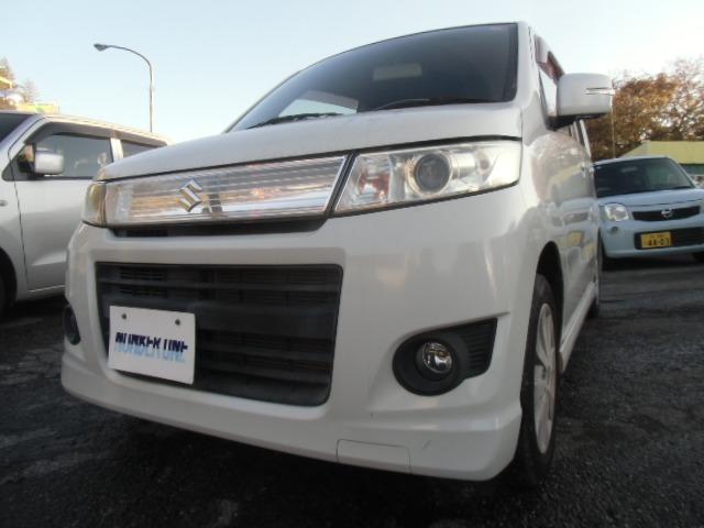 ワゴンＲスティングレー Ｔ　スマートキー　社外アルミ　ＴＢ　エアロ　インテリキー　ＷエアＢ　エアコン　キーフリー　ＰＳ　ＰＷ　運転席エアバック　フルフラ　衝突安全ボディ　ベンチシート　ＡＢＳ　電動格納ミラー（7枚目）