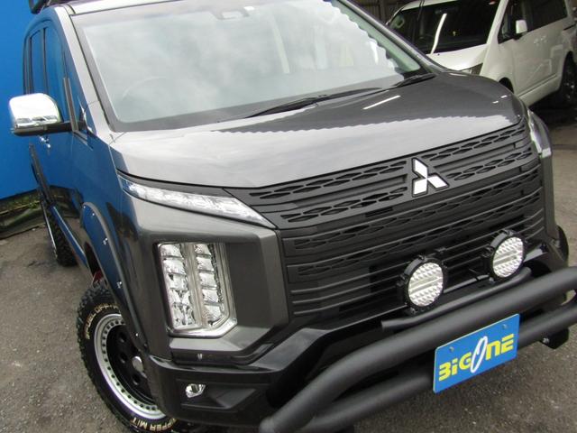デリカＤ：５ Ｐ　リフトＵＰカスタム　ケンウッド９型メモリナビ　ＢＴオーディオ　地デジ　両側パワスラ　アラウンドビューモニター　電動リアゲート　ヒーター付電動シート　ＥＴＣ　ルーフキャリア　リアラダー　社外１６ＡＷ（23枚目）