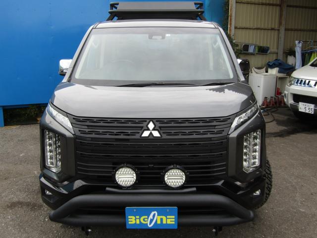 デリカＤ：５ Ｐ　リフトＵＰカスタム　ケンウッド９型メモリナビ　ＢＴオーディオ　地デジ　両側パワスラ　アラウンドビューモニター　電動リアゲート　ヒーター付電動シート　ＥＴＣ　ルーフキャリア　リアラダー　社外１６ＡＷ（24枚目）
