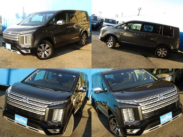 デリカＤ：５ Ｐ　１０．１型メモリナビ　ＣＤ／ＤＶＤ再生　ＢＴオーディオ　地デジ　両パワスラ　アラウンドビューモニター　エレクトリックテールゲート　ヒーター付き電動シート　ＥＴＣ　ＬＥＤライト　ｅアシスト（3枚目）