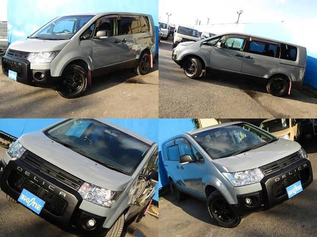 デリカＤ：５ Ｇ　パワーパッケージ　ＮＥＷカラーカスタム　アルパイン７型ＨＤＤナビ　ＣＤ／ＤＶＤ再生　地デジ　両パワスラ　後席フリップダウンモニター　バックカメラ　ＥＴＣ　フロントプロテクター　クルーズコントロール　ＨＩＤヘッドライト（3枚目）