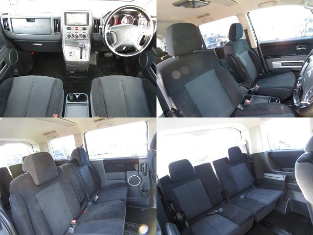 デリカＤ：５ Ｇ　パワーパッケージ　ＮＥＷカラーカスタム　アルパイン７型ＨＤＤナビ　ＣＤ／ＤＶＤ再生　地デジ　両パワスラ　後席フリップダウンモニター　バックカメラ　ＥＴＣ　フロントプロテクター　クルーズコントロール　ＨＩＤヘッドライト（4枚目）