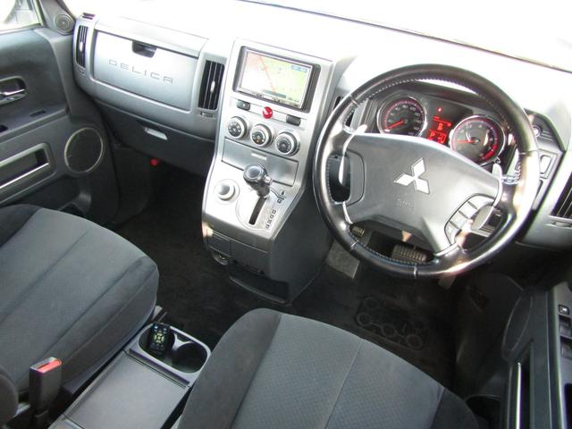 デリカＤ：５ Ｇ　パワーパッケージ　ＮＥＷカラーカスタム　アルパイン７型ＨＤＤナビ　ＣＤ／ＤＶＤ再生　地デジ　両パワスラ　後席フリップダウンモニター　バックカメラ　ＥＴＣ　フロントプロテクター　クルーズコントロール　ＨＩＤヘッドライト（48枚目）