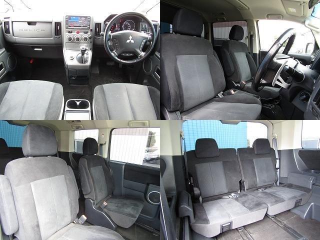 デリカＤ：５ Ｇ　プレミアム　７人乗り　純正ＨＤＤマルチ　ＣＤ／ＤＶＤ再生　地デジ　ロックフォードサウンド　両パワスラ　Ｆ／Ｓ／Ｒカメラ　エレクトリックテールゲート　ＥＴＣ　ヒーター付き電動シート　クルーズコントロール　ＨＩＤ（4枚目）