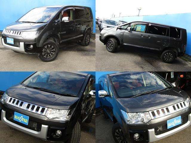 デリカD:5 D パワーパッケージ リフトUPカスタム カロッツェリア楽ナビ CD/DVD再生 BTオーディオ 地デジ 両パワスラ 後席フリップダウンモニター 16インチMGモンスター+DUELER バックカメラ ETC(3枚目)